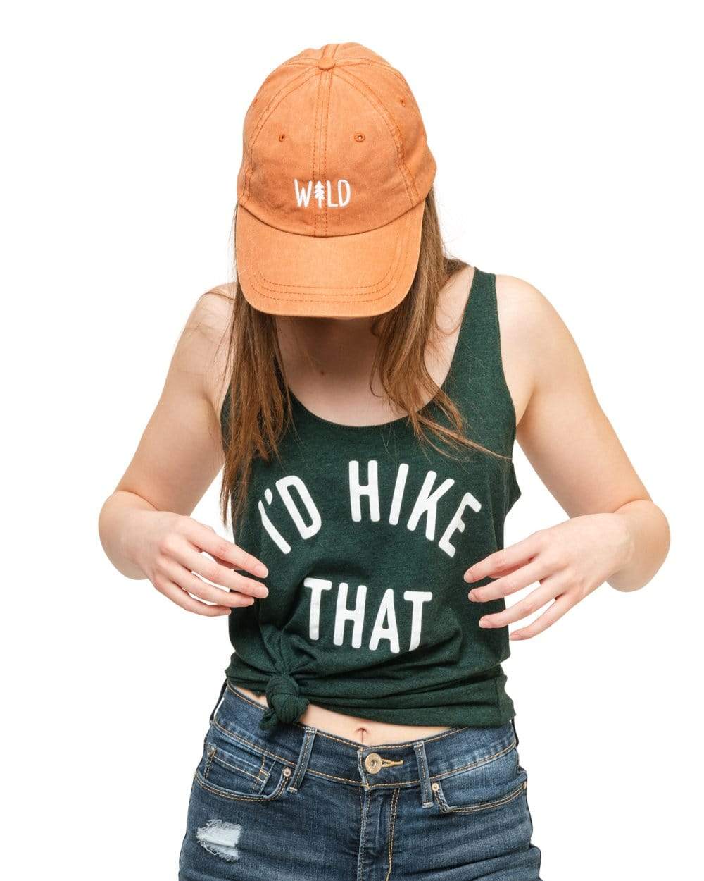 Wild Pine Dad Hat | Sunset Orange