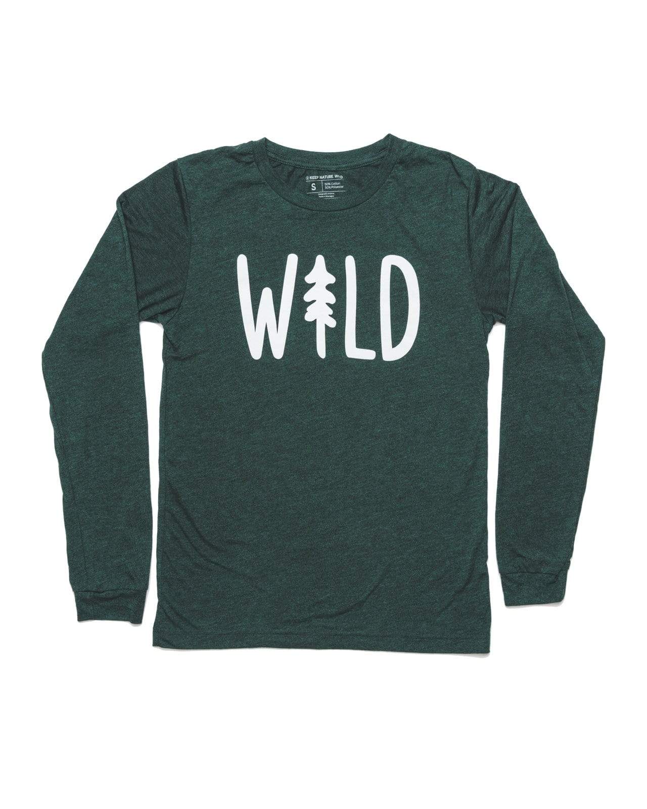 Wild Pine Unisex Long Sleeve | Emerald - Keep Nature Wild