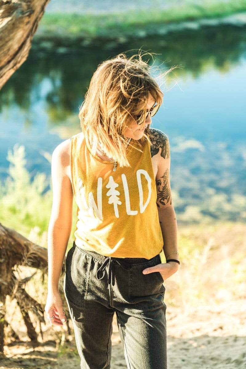 Wild Pine Women's Muscle Tank | Pollen - Keep Nature Wild