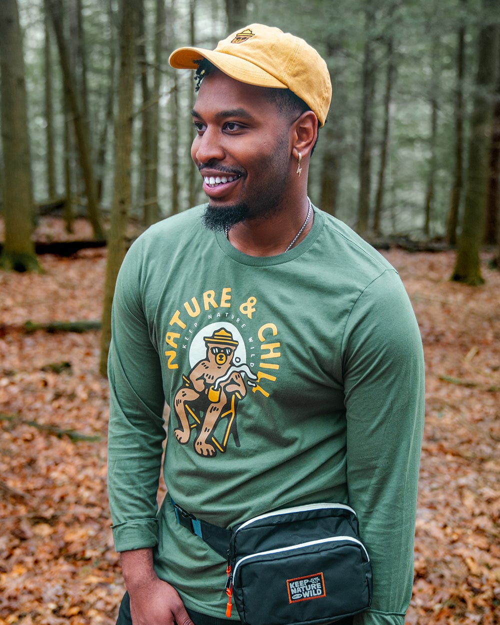 Keep Nature Wild Hat Wildbear Dad Hat | Mustard