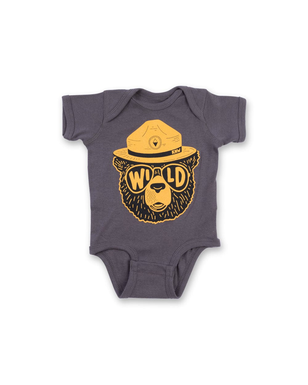 Keep Nature Wild Kids Wildbear Onesie | Coal