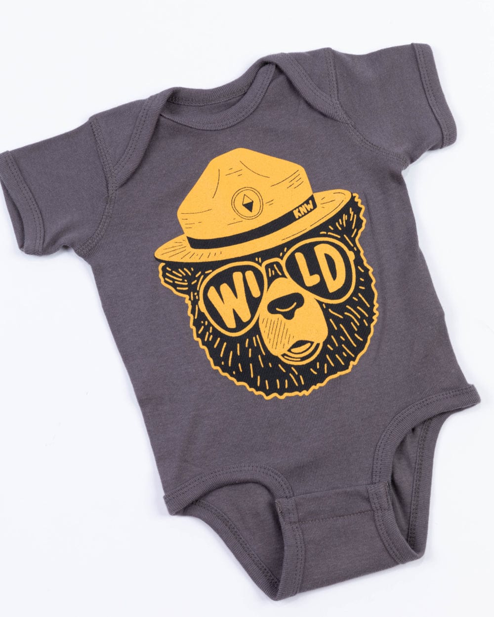 Keep Nature Wild Kids Wildbear Onesie | Coal