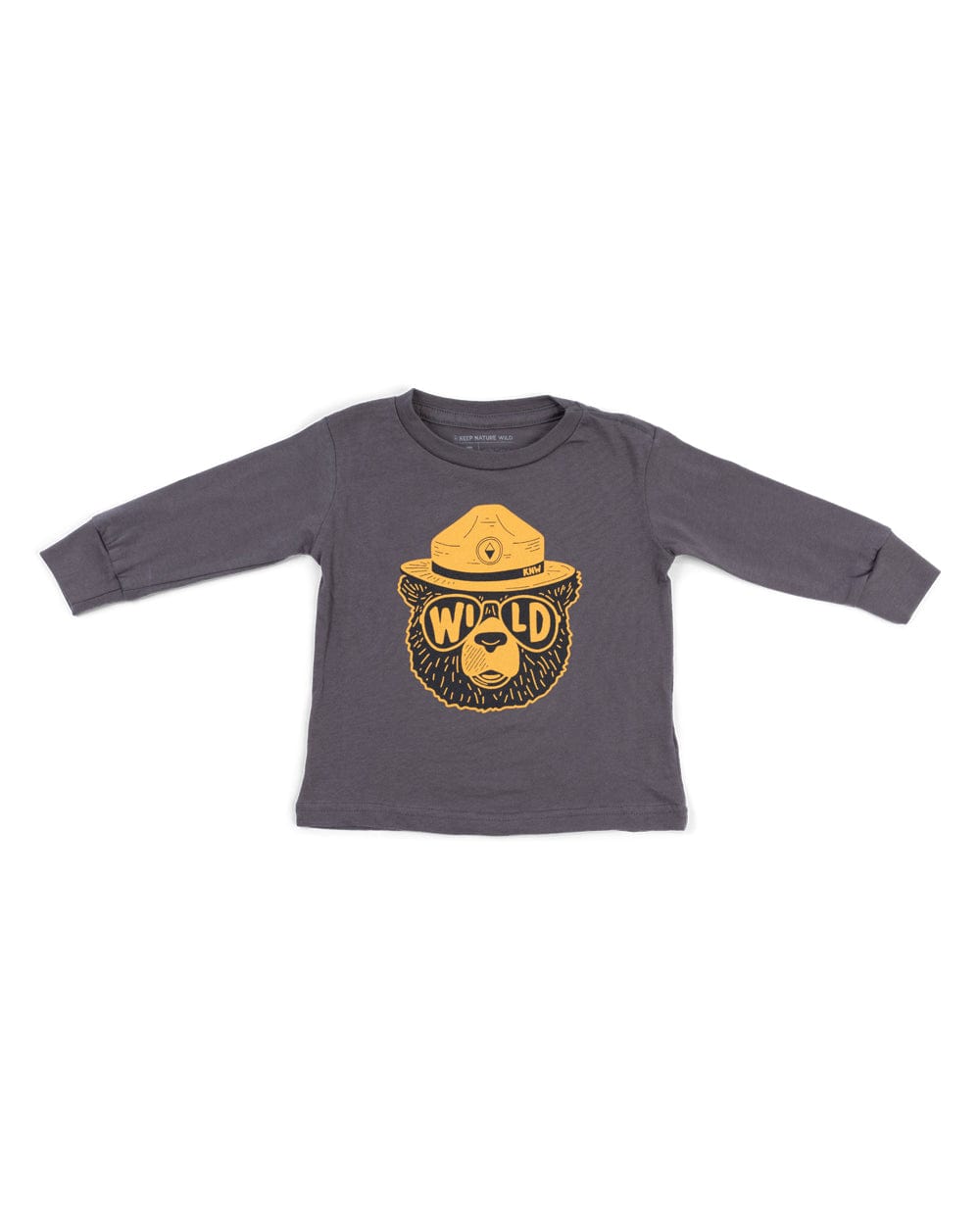 Keep Nature Wild Kids Wildbear Toddler Long Sleeve | Coal