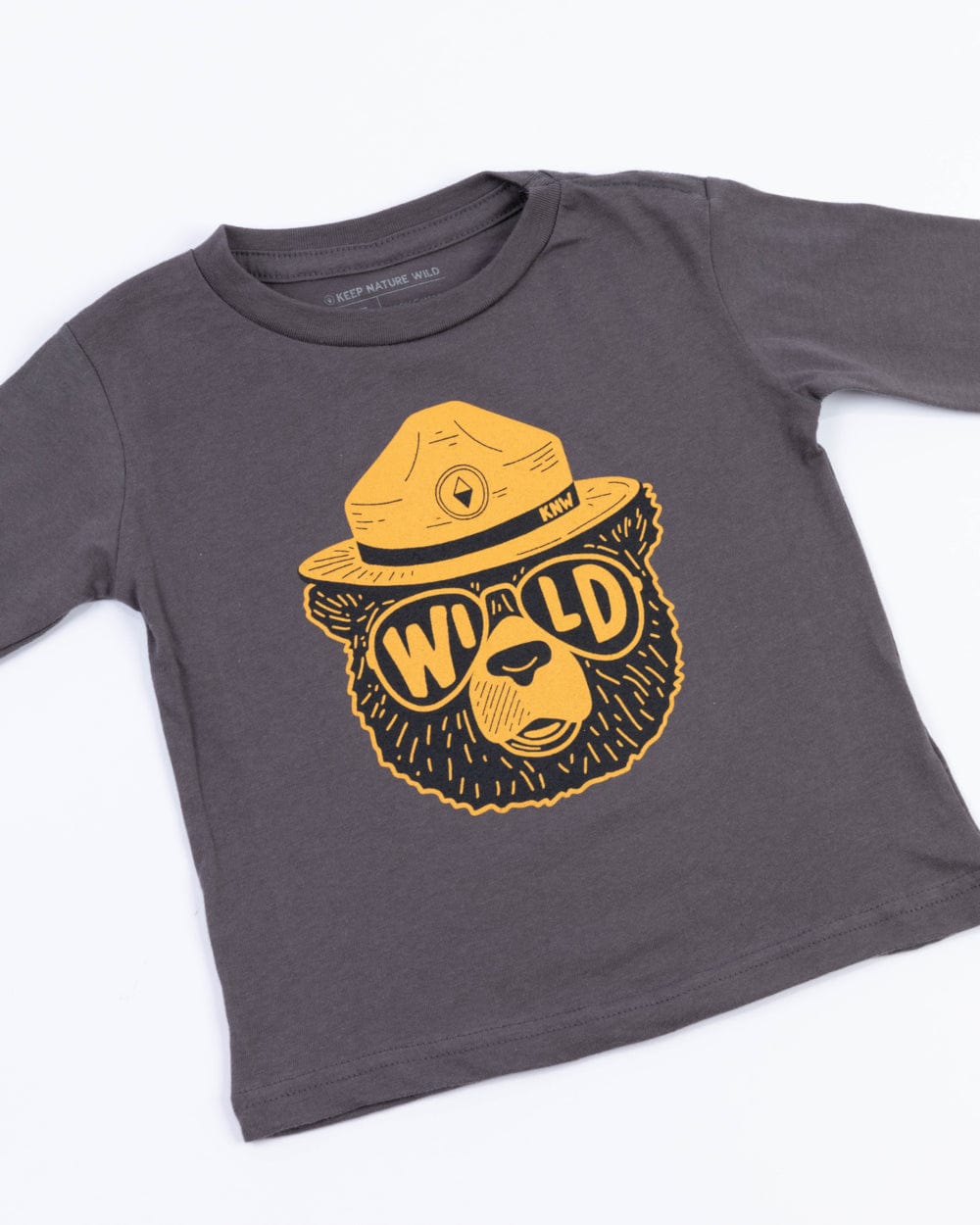 Keep Nature Wild Kids Wildbear Toddler Long Sleeve | Coal