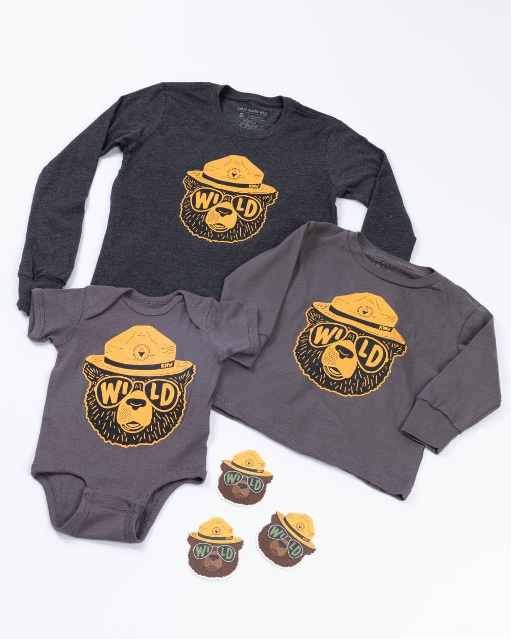 Keep Nature Wild Kids Wildbear Toddler Long Sleeve | Coal