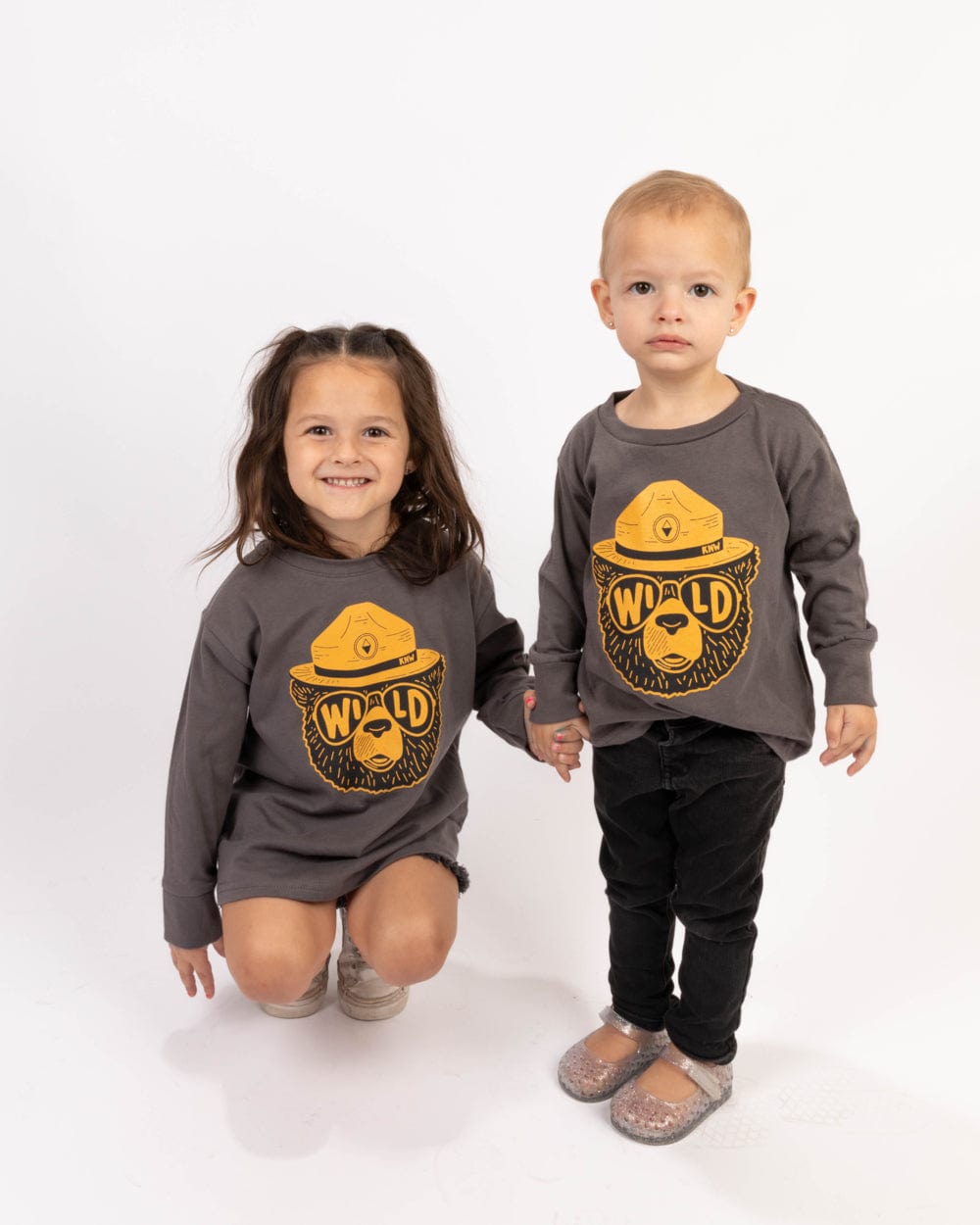 Keep Nature Wild Kids Wildbear Toddler Long Sleeve | Coal