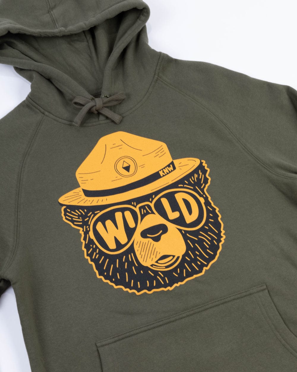 Keep Nature Wild Outerwear Wildbear Unisex Hoodie | Olive