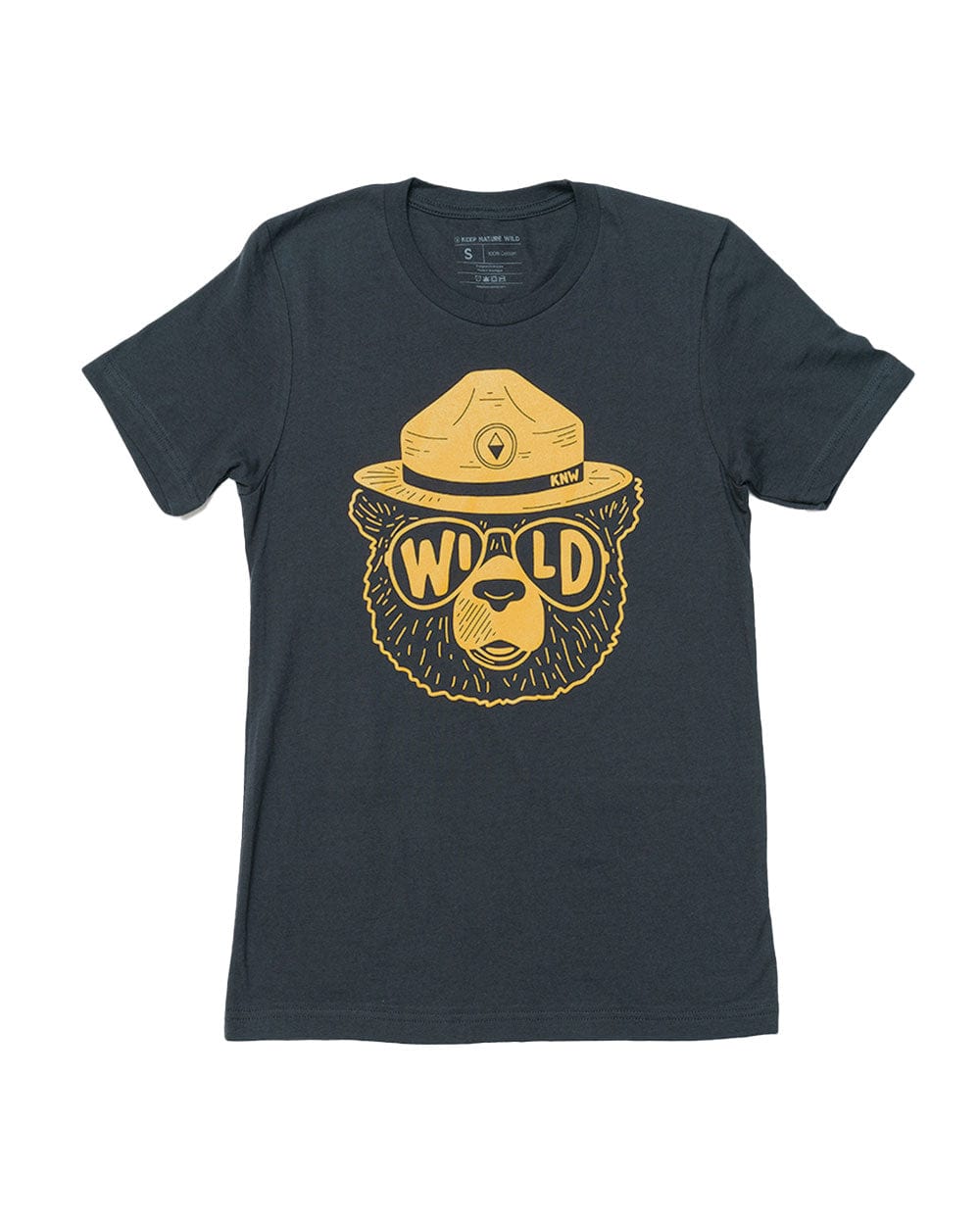 Keep Nature Wild Tee Wildbear Unisex Tee | Coal