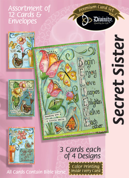 Boxed Cards: Secret Sister, Flowers & Birds