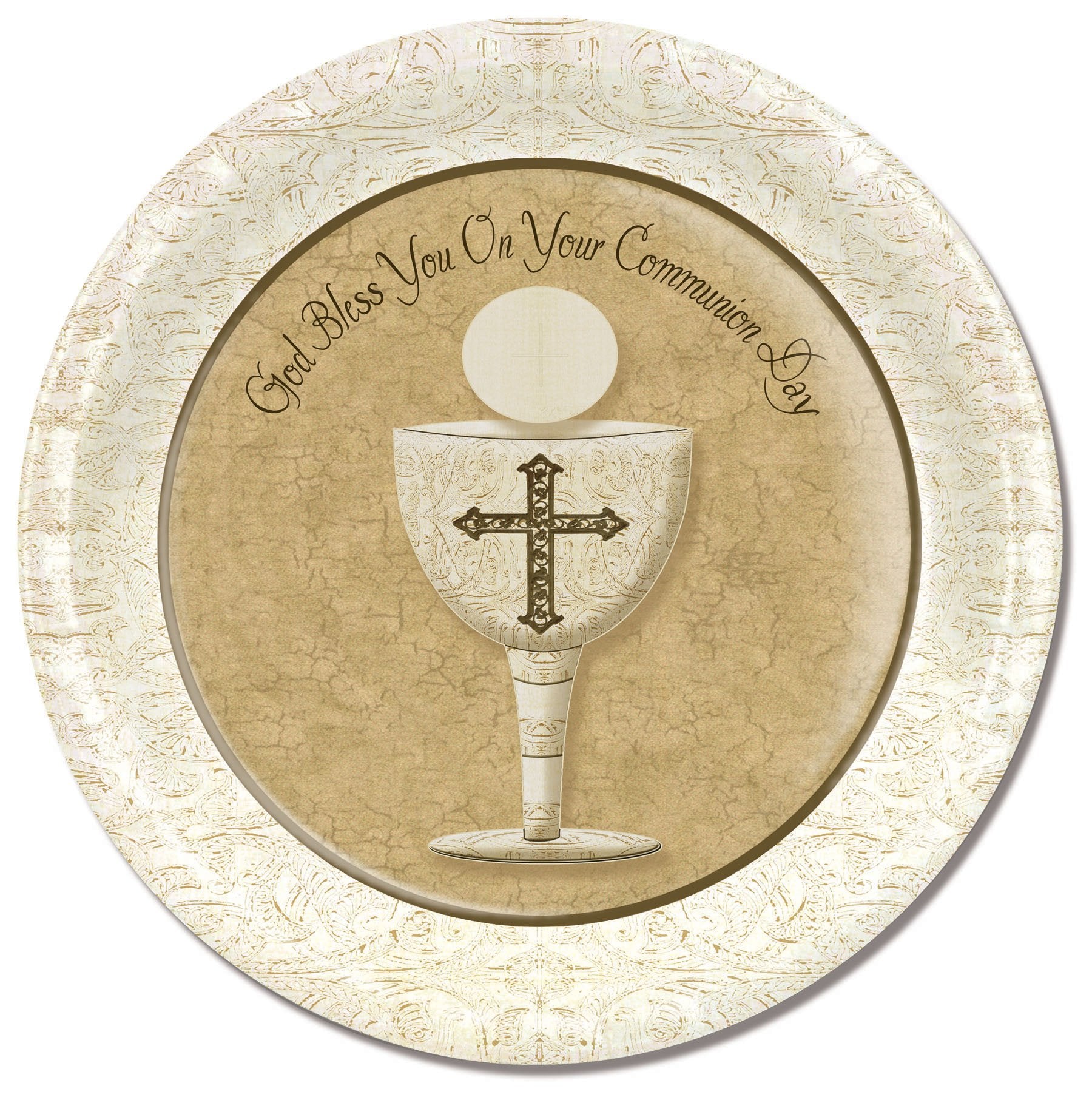 Divinity Boutique Communion Chalice with Scripture Paper Plate