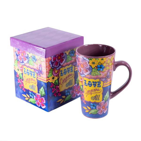 Stoneware Mug : Love Conquers