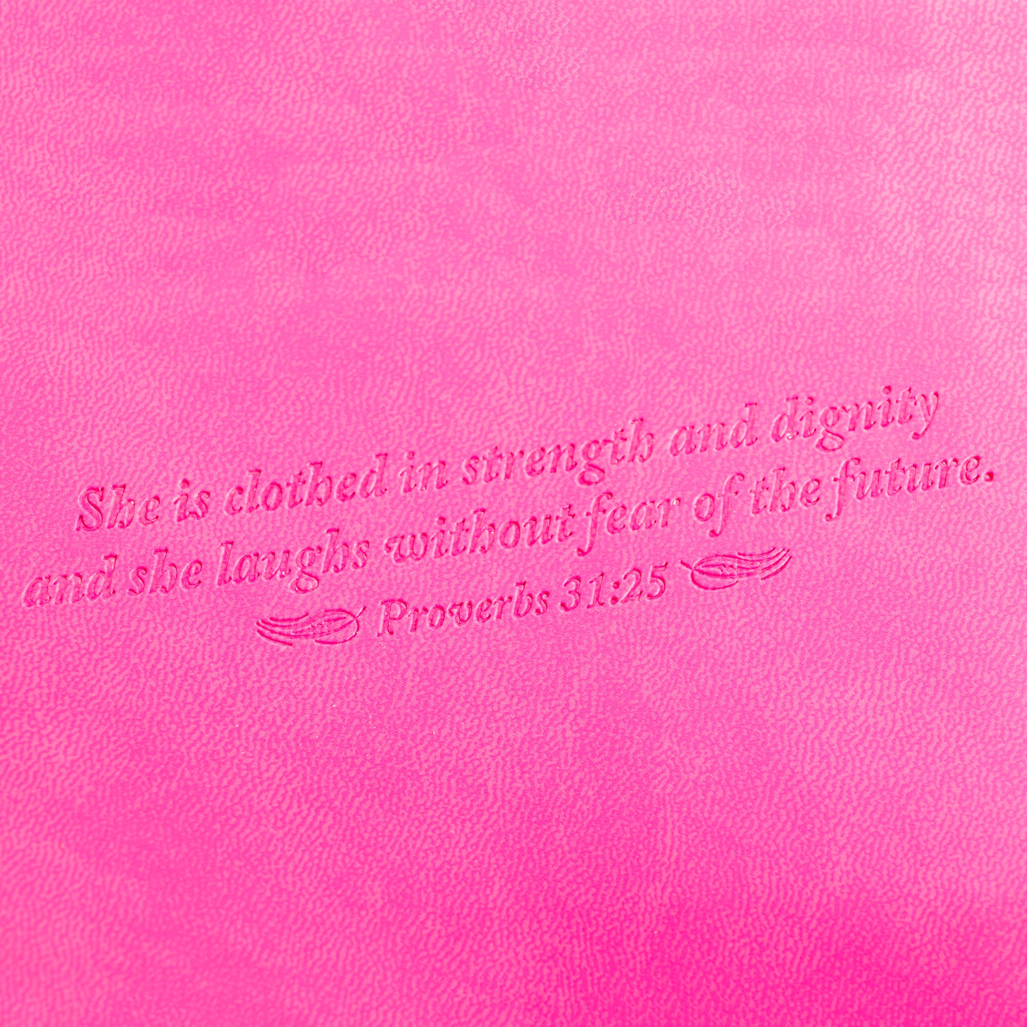Faux Leather Journal : Proverbs 31 With Key Charm Pink