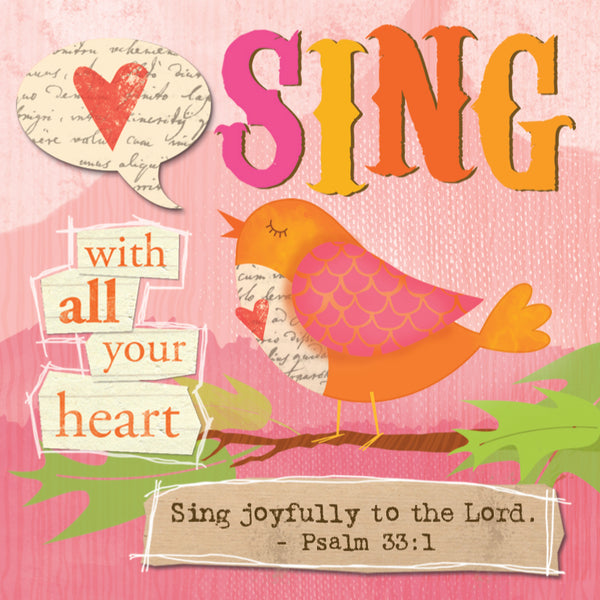 Inspired Grace: Canvas Magnet Sing: