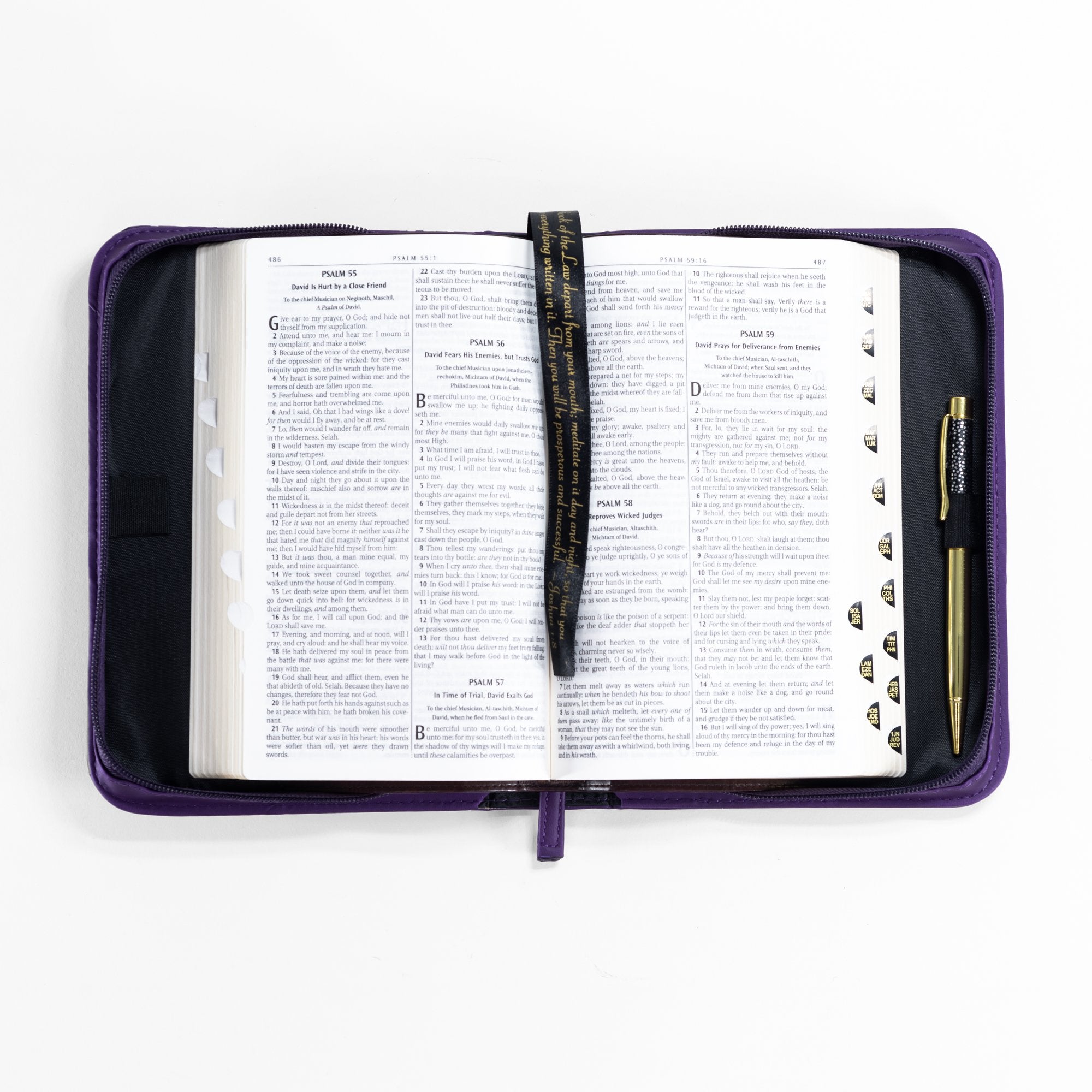 Divine Details: Bible Cover - Purple For I Know the Plans - Jeremiah 29:11