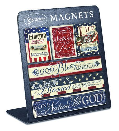 Divinity Boutique God Bless America Magnet (6 Pack)