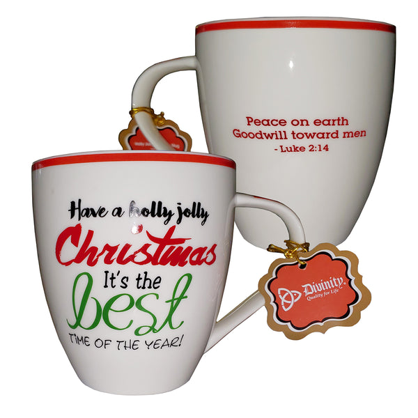 Christmas Words Mugs: Holly Jolly Christmas Mug (not boxed)