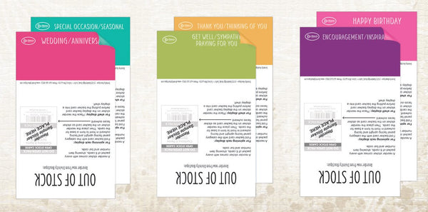Divinity Boutique Display Backer Cards