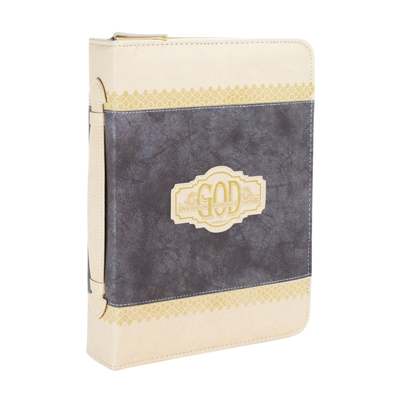 Divine Details: Bible Cover Brown God Gives Wisdom