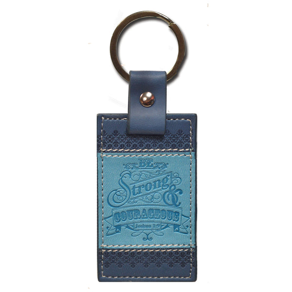 Divine Details: Keychain Blue Be Strong
