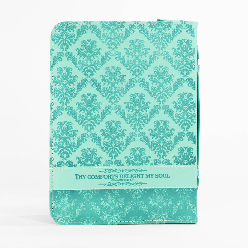 Divine Details: Bible Cover Teal Green - Thy Comforts