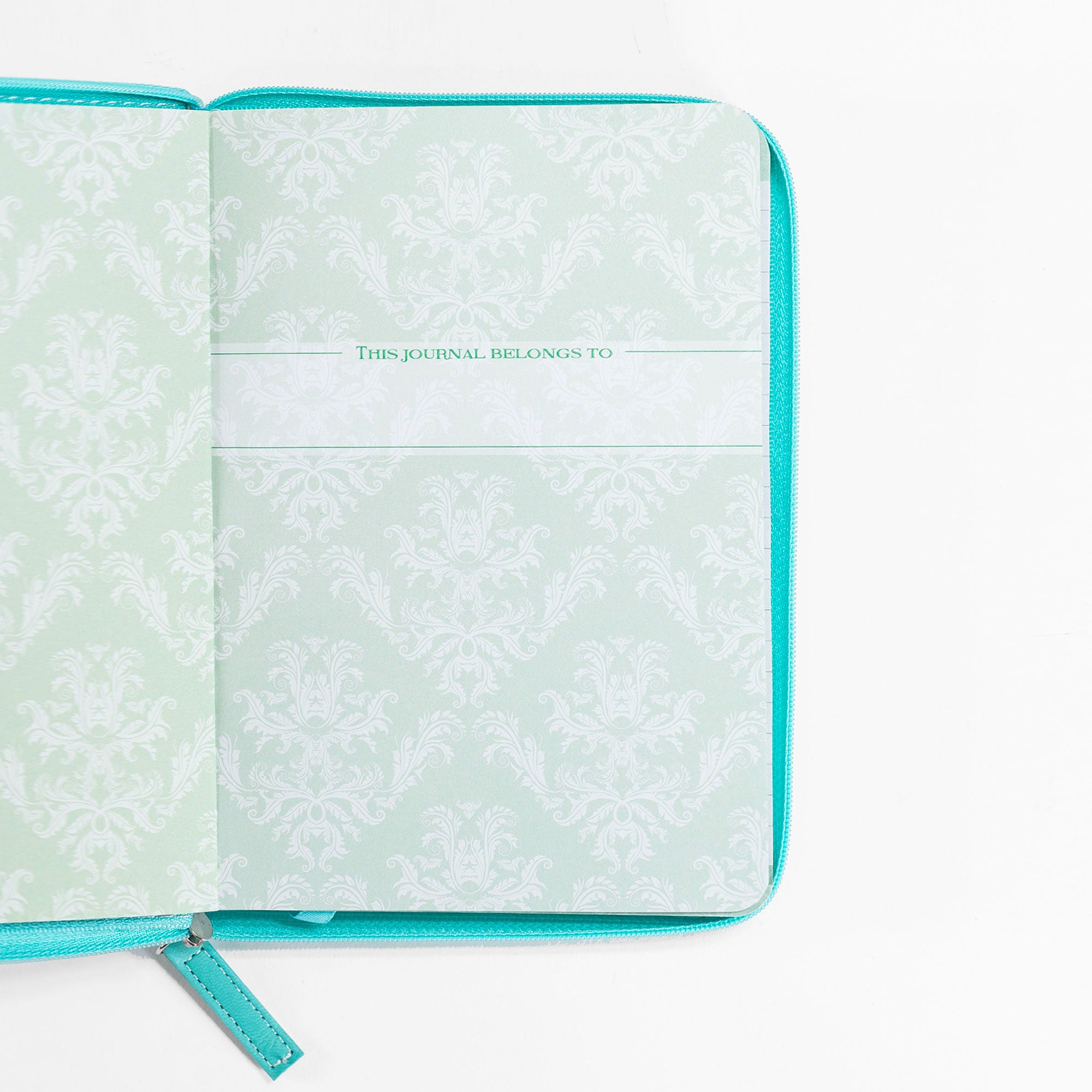 Divine Details: Zippered Journal Teal Green - Thy Comforts