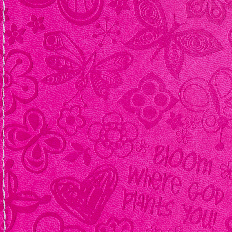 Divine Details: Zippered Journal Pink - Bloom Where God Plants You