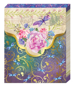 Oak Patch Gifts Purse Pad: Watercolor Flowers