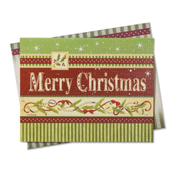 Boxed Christmas Cards: Merry Christmas Ribbons