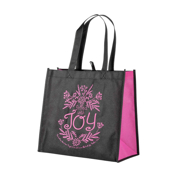 Eco Tote: Black: Filled With Joy