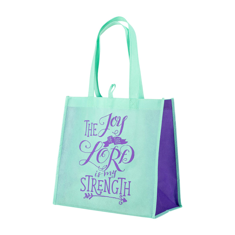 Eco Tote: Teal Blue: The Joy Of The Lord Is My Strength