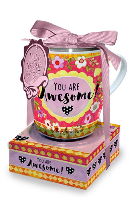 Oak Patch Gifts Mug & Note Stack: Awesome