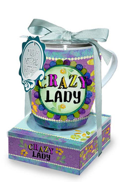 Oak Patch Gifts Mug & Note Stack: Crazy Lady