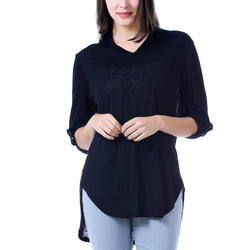 M2O: L/XL Black Summer Henley
