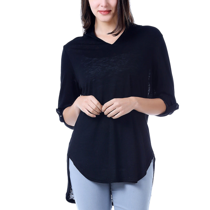 M2O: L/XL Black Summer Henley
