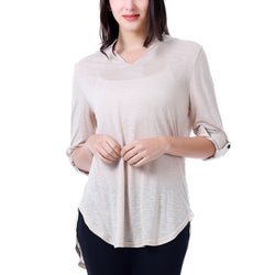 M2O: L/XL Khaki Summer Henley