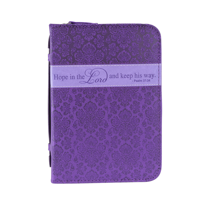 Divine Details: Bible Cover Purple Hope In The Lord