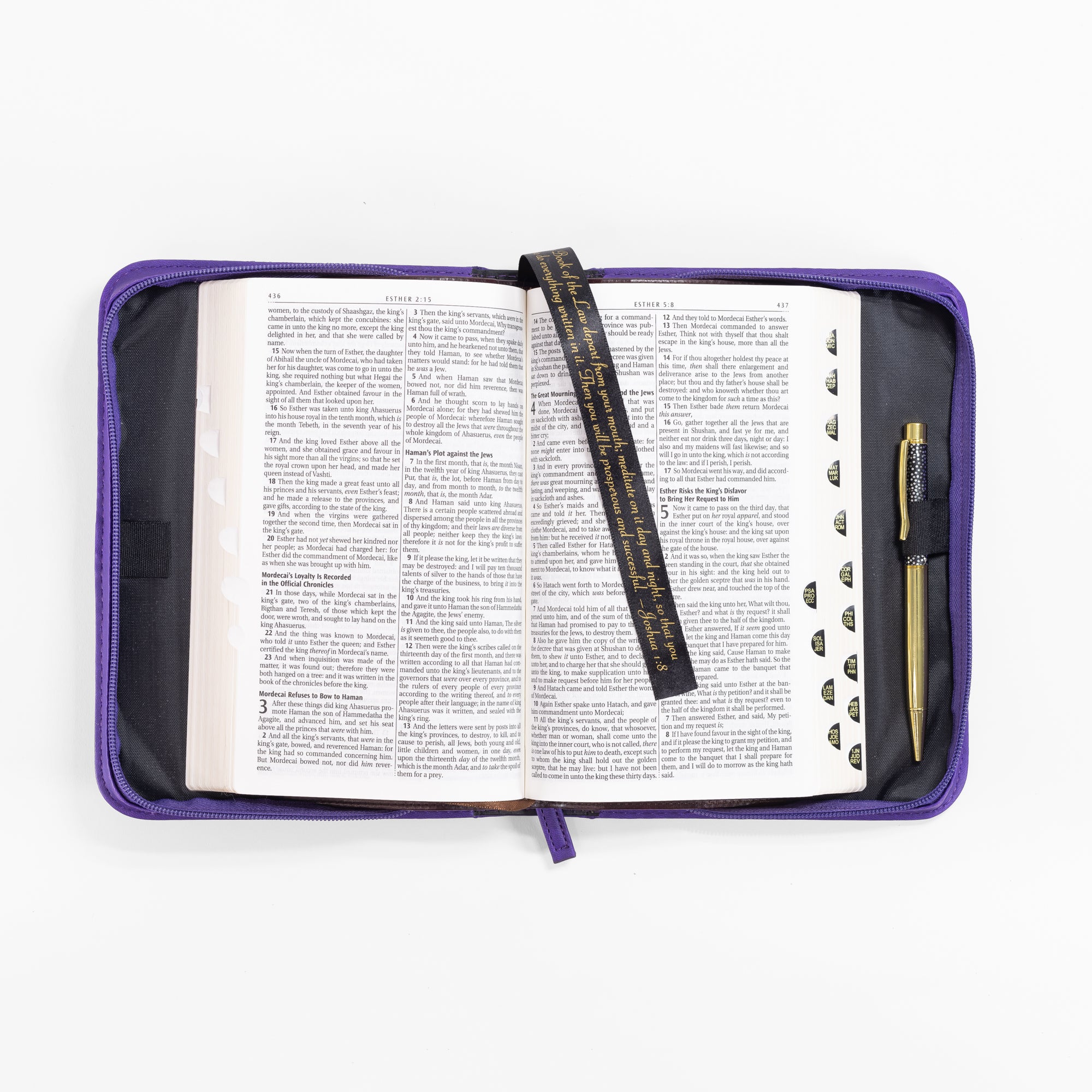 Divine Details: Bible Cover Purple - Hope In The Lord