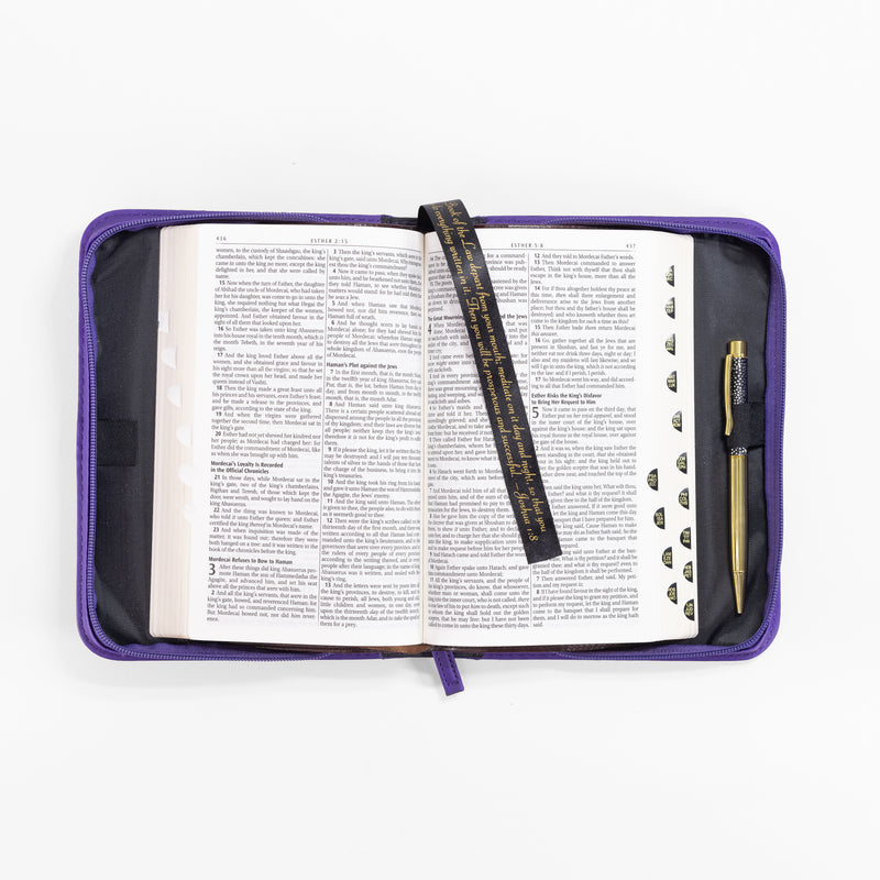 Divine Details: Bible Cover Purple Hope In The Lord