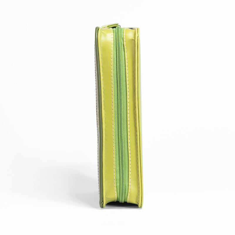 Divine Details: Green & Gold Palm Frond Bible Cover