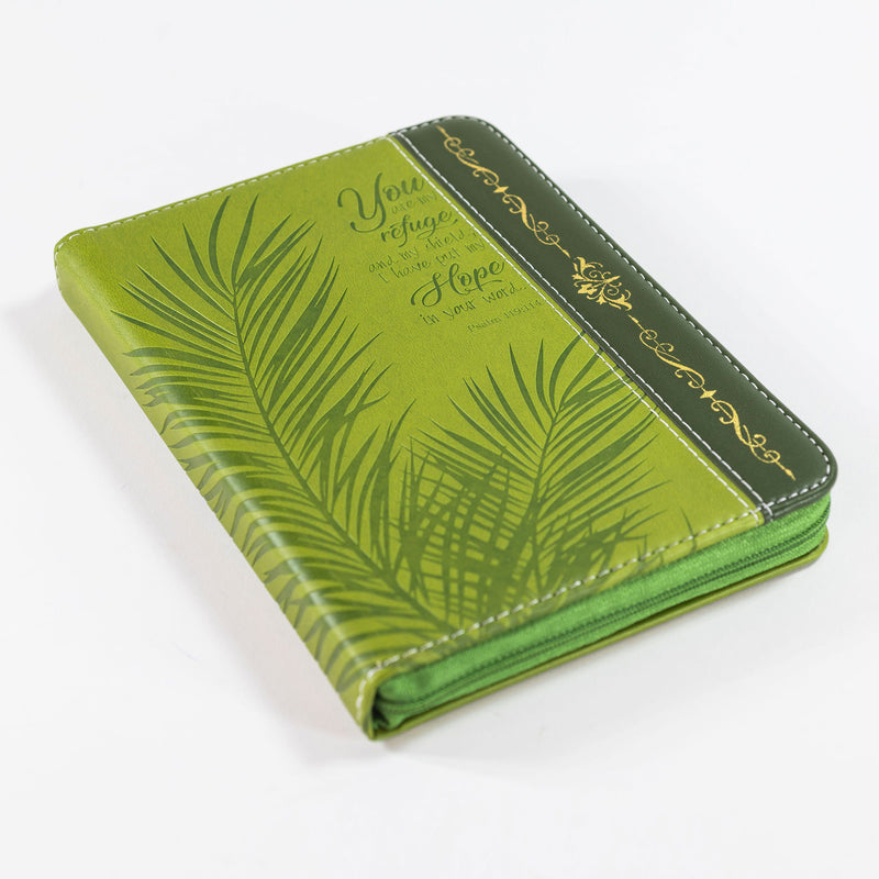 Divine Details: Green & Gold Palm Frond Journal
