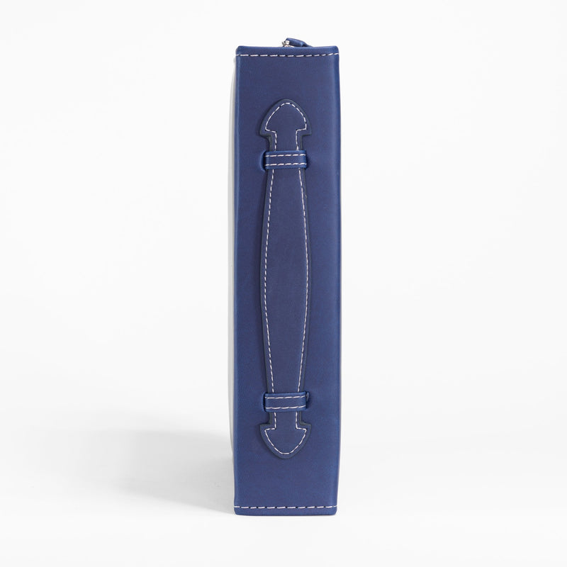 Divine Details: Bible Cover Navy Blue Flying Compass Rose