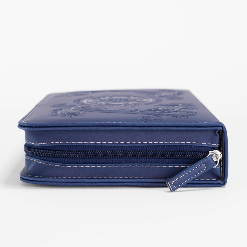 Divine Details: Bible Cover Navy Blue Flying Compass Rose