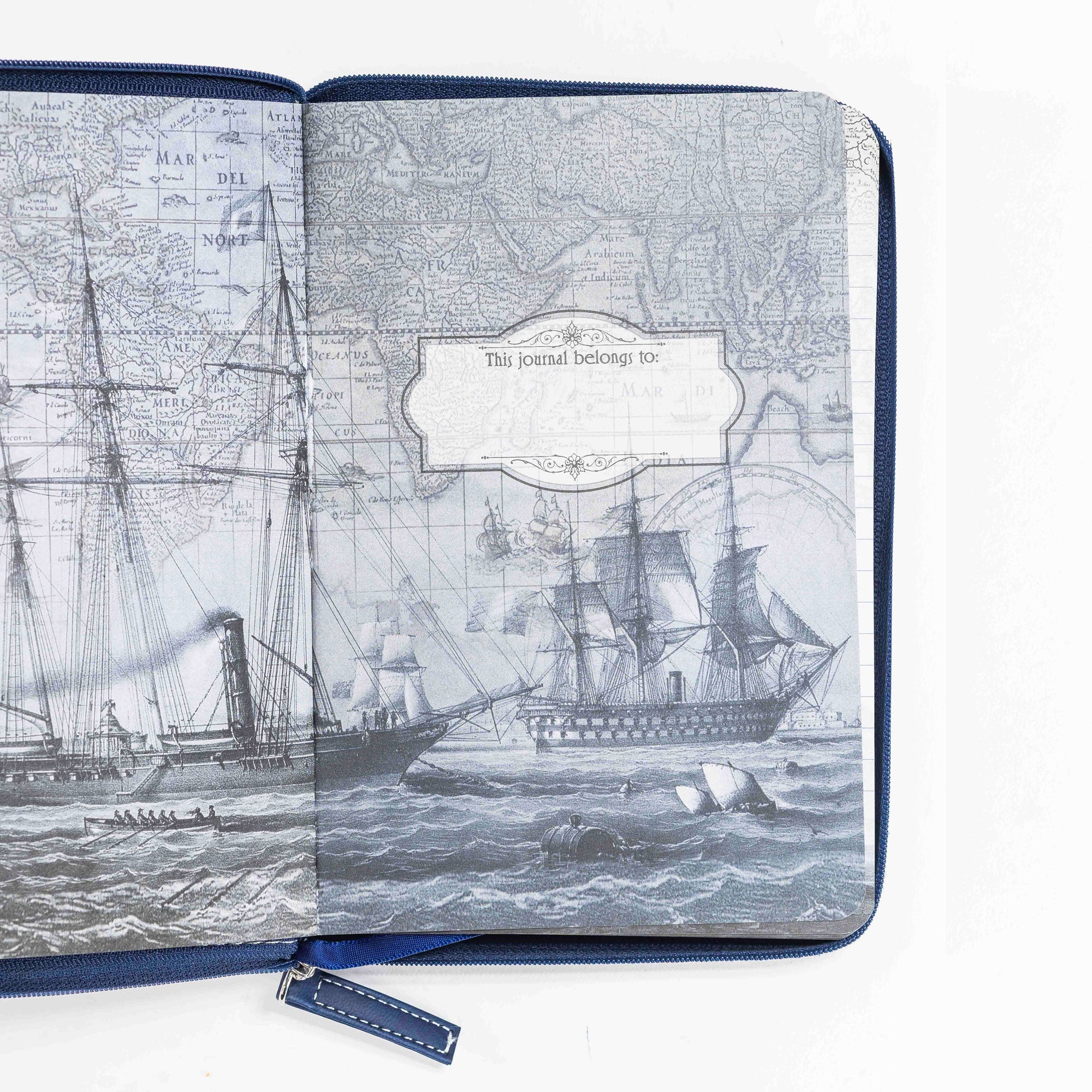Divine Details: Journal Navy Blue Flying Compass Rose Bible