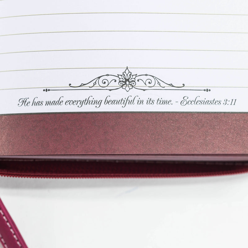 Divine Details: Journal Black And Burgundy Romans 15: 13