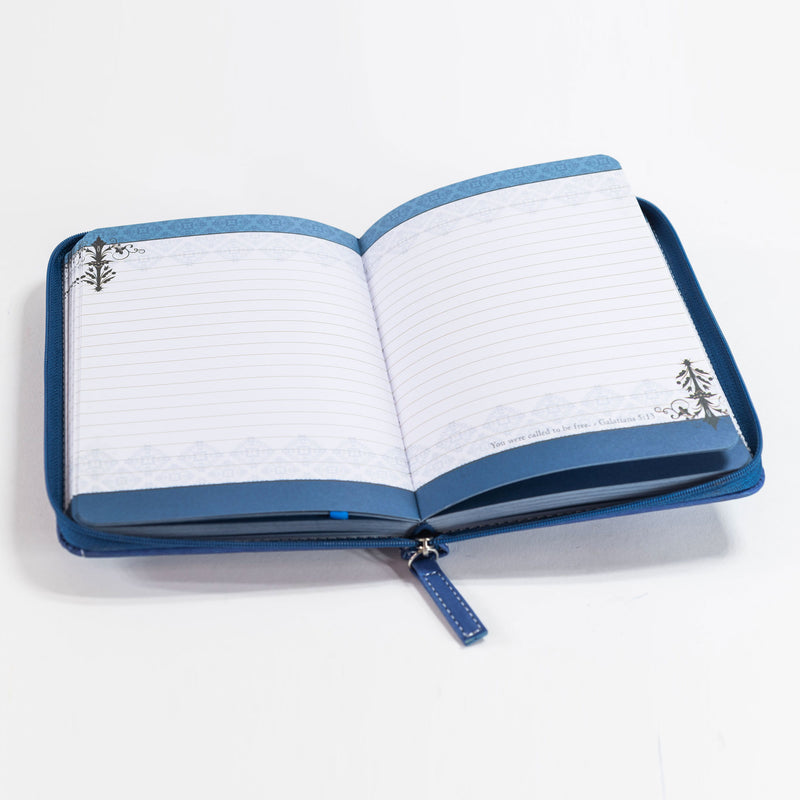 Divine Details: Blue On Blue Wrap Patch Journal