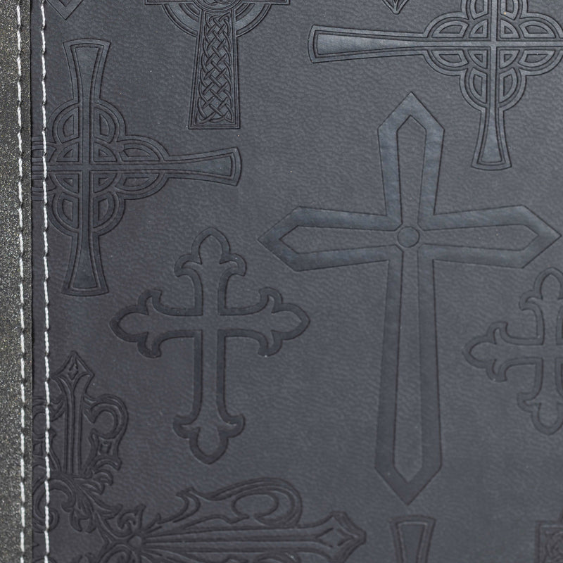Divine Details: Silver Black Crosses Journal