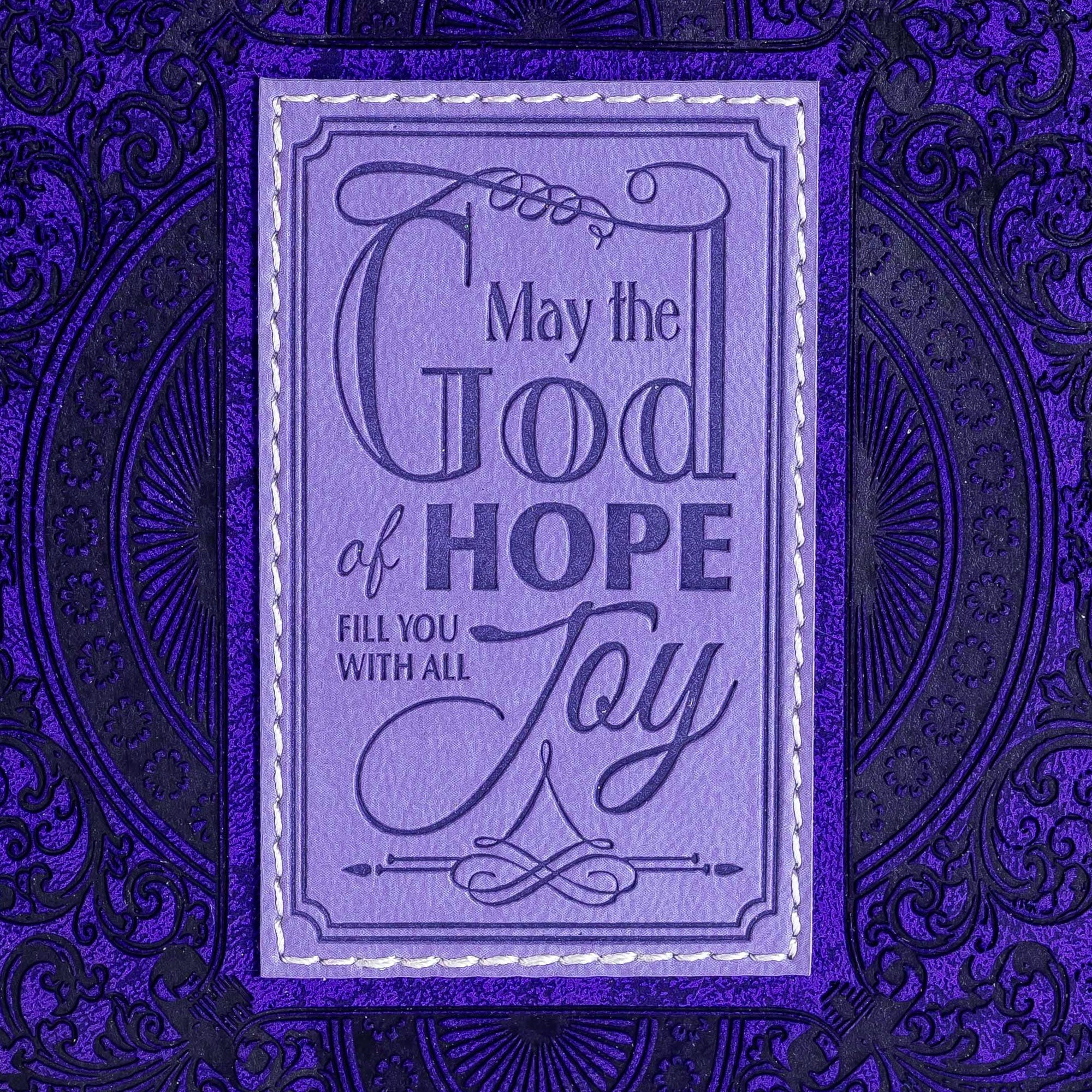Divine Details: Zippered Journal: Purple God of Hope
