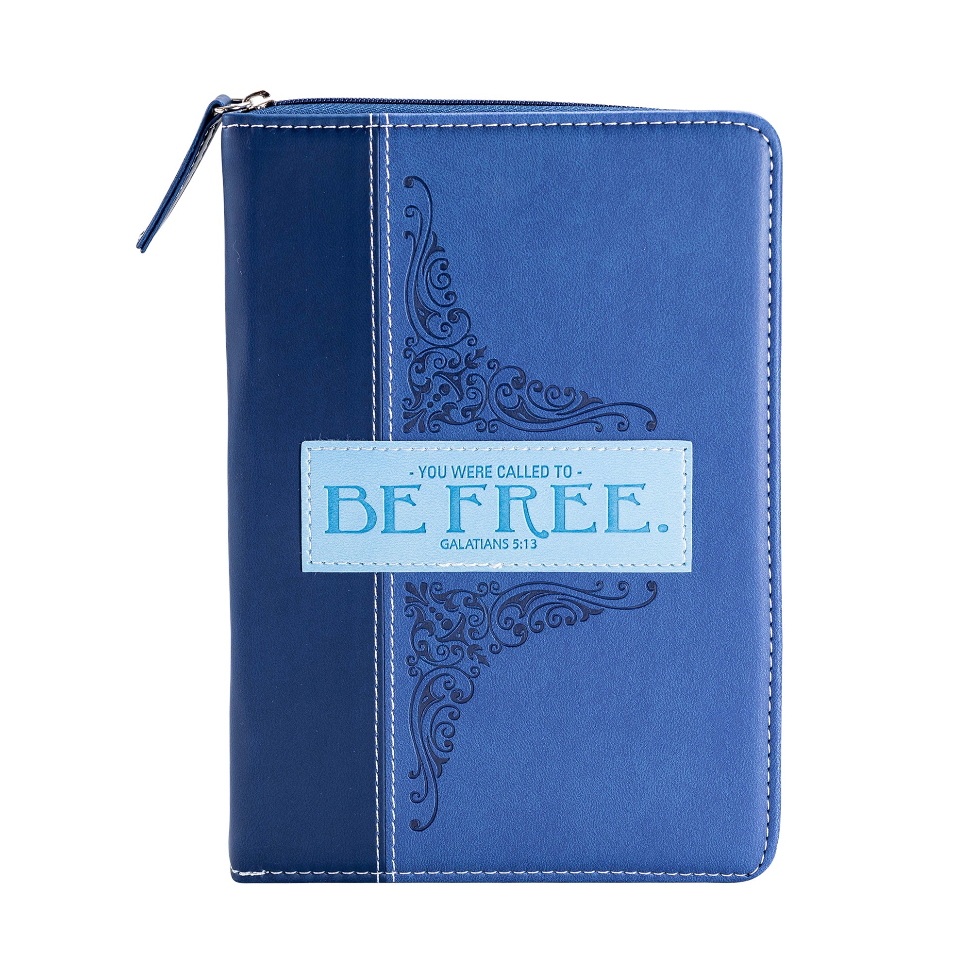 Divine Details: Zippered Journal: Blue Be Free