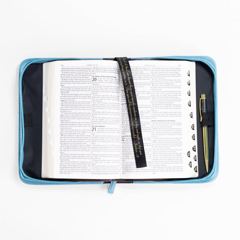 Divine Details: Bible Cover - Pale Teal Faith - Galatians 3:26