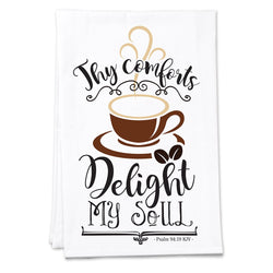 Divinity Boutique Thy Coffee Comforts Tea Towel